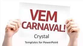  Presentation with baby animal carnival - PPT layouts enhanced with soccer music - carnival is coming in portuguese background and a white colored foreground