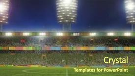  Presentation with night before christmas - Audience pleasing presentation design consisting of soccer music - stadium with fans the night backdrop and a tawny brown colored foreground