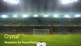  Presentation with night before christmas - Colorful PPT theme enhanced with soccer music - stadium with fans the night backdrop and a tawny brown colored foreground