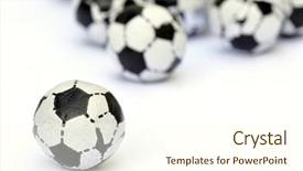  Presentation with soccer nutrition - Amazing theme having soccer nutrition - small chocolate football balls backdrop and a cream colored foreground