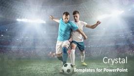  Presentation with football players field - 