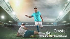  Presentation with football players field - 