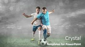  Presentation with football players field - 