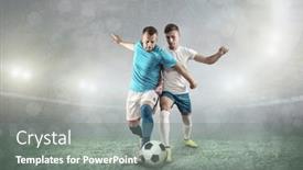  Presentation with football players field - 