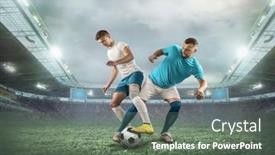  Presentation with football players field - 