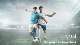  Presentation with football players field - 
