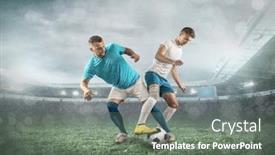  Presentation with football players field - 