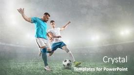  Presentation with football players field - 