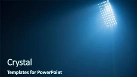  Presentation with black light - Slide set having soccer stadium lights reflectors background and a navy blue colored foreground