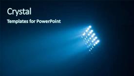  Presentation with stadium - PPT layouts enhanced with soccer stadium lights reflectors background and a black colored foreground