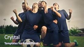  Presentation with overcoming - Cool new theme with soccer team - overcoming backdrop and a wine colored foreground