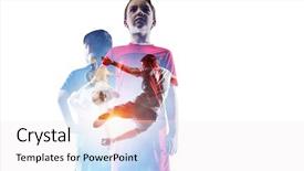  Presentation with champion - Colorful theme enhanced with soccerclub - little soccer champion mixed media backdrop and a sky blue colored foreground