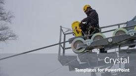  Presentation with lift - PPT theme having sochi-russia-december-12-2013 background and a gray colored foreground