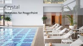  Presentation with hotel resort - Presentation theme consisting of sochi-russia-jul-27-2014 background and a light gray colored foreground