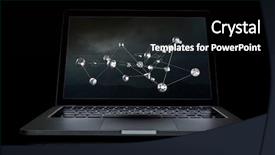  Presentation with political social media - Cool new slide set with social connection and networking mixed backdrop and a black colored foreground