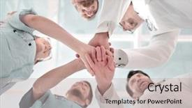  Presentation with diagnosis - Cool new presentation with social diagnosis - health care workers demonstrating unity backdrop and a mint green colored foreground