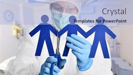  Presentation with infection control - Cool new presentation design with social-distancing-is-important-infection backdrop and a light blue colored foreground