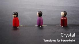  Presentation with society - Presentation theme featuring social-distancing-keep-distance background and a dark gray colored foreground