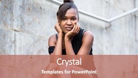  Presentation with stairs - Amazing theme having social exclusion - portrait of young african american backdrop and a coral colored foreground