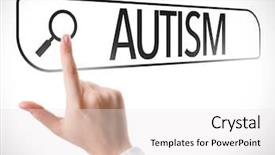  Presentation with autism - Audience pleasing theme consisting of social inclusion - autism written in search bar backdrop and a white colored foreground