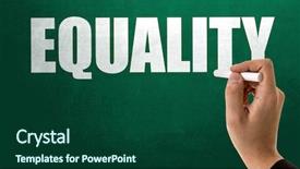  Presentation with inclusion - Amazing presentation theme having social inclusion - equality backdrop and a forest green colored foreground