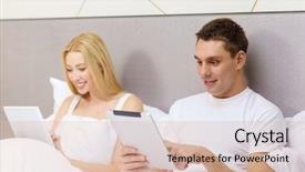  Presentation with hotel technology - PPT theme enhanced with social inclusion - hotel travel relationships technology intermet background and a  colored foreground