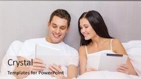  Presentation with hotel technology - Slide set consisting of social inclusion - hotel travel relationships technology intermet background and a  colored foreground