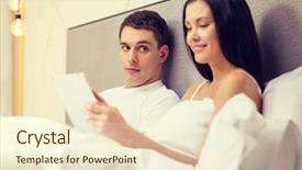  Presentation with hotel technology - Beautiful slide deck featuring social inclusion - hotel travel relationships technology intermet backdrop and a  colored foreground