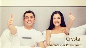  Presentation with hotel technology - Colorful PPT theme enhanced with social inclusion - hotel travel relationships technology intermet backdrop and a  colored foreground