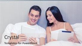  Presentation with hotel technology - Colorful slide set enhanced with social inclusion - hotel travel relationships technology intermet backdrop and a  colored foreground