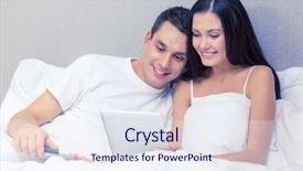  Presentation with hotel technology - Cool new presentation with social inclusion - hotel travel relationships technology intermet backdrop and a sky blue colored foreground