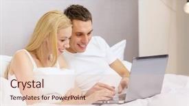  Presentation with hotel technology - Presentation theme featuring social inclusion - hotel travel relationships technology internet background and a  colored foreground