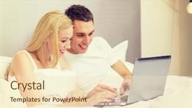  Presentation with hotel technology - Colorful presentation theme enhanced with social inclusion - hotel travel relationships technology internet backdrop and a  colored foreground