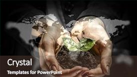  Presentation with interaction - Cool new slides with social interaction concept 3d render backdrop and a tawny brown colored foreground