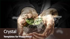  Presentation with interaction - Audience pleasing theme consisting of social interaction concept 3d render backdrop and a tawny brown colored foreground