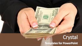  Presentation with social justice - Theme consisting of social justice blacks whites - woman recounts dollars close up background and a tawny brown colored foreground