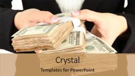  Presentation with social justice - Slide deck featuring social justice blacks whites - woman recounts dollars close up background and a  colored foreground