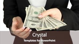  Presentation with workplace violence close up - Slides having social justice blacks whites - woman recounts dollars close up background and a tawny brown colored foreground