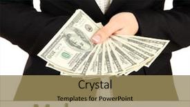  Presentation with career milestone close up - Colorful slide set enhanced with social justice blacks whites - woman recounts dollars close up backdrop and a coral colored foreground