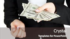  Presentation with social justice - Audience pleasing theme consisting of social justice blacks whites - woman recounts dollars close up backdrop and a tawny brown colored foreground