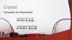  Presentation with social justice - Presentation design featuring social-justice-text-written background and a white colored foreground