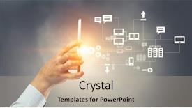  Presentation with cloud computing - Cool new PPT theme with social media and cloud computing backdrop and a soft green colored foreground