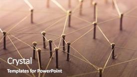  Presentation with wood rustic - PPT layouts featuring social media connectivity internet communication background and a tawny brown colored foreground