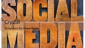  Presentation with social media - Amazing PPT theme having social media word abstract - isolated backdrop and a red colored foreground