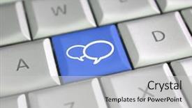  Presentation with social media - Colorful theme enhanced with social media backdrop and a light gray colored foreground