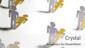  Presentation with social - Colorful theme enhanced with social network concept close up backdrop and a white colored foreground