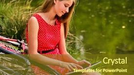  Presentation with social children - Colorful theme enhanced with social network in campaign backdrop and a  colored foreground