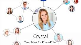  Presentation with structure - Slide deck featuring linkages - social network structure isolated background and a white colored foreground