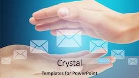  Presentation with new neural network - Slide deck enhanced with social network structure new technology background and a  colored foreground