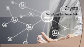  Presentation with technology that strengthen the citizenship and soc - Slide set consisting of social network structure new technology background and a  colored foreground